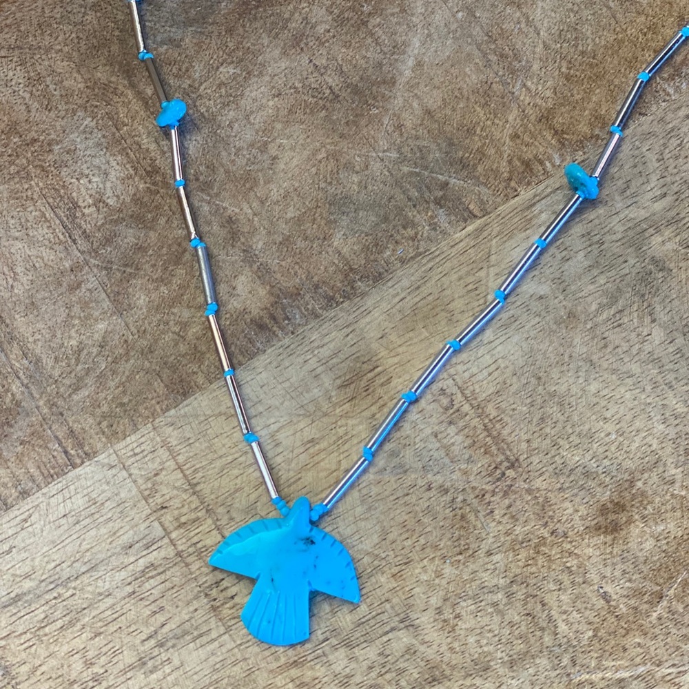 Vintage 70s Navajo Necklace - Picture 4 of 4